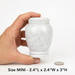 Luna - Carrara White Marble Urn - Mini