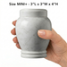 Luna - Carrara White Marble Urn - Mini +