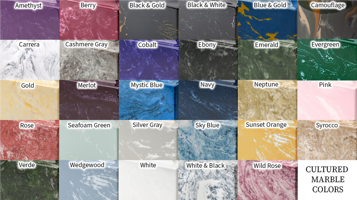 Cultured Marble Colors
