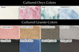 Cultured Onyx & Granite Colors 