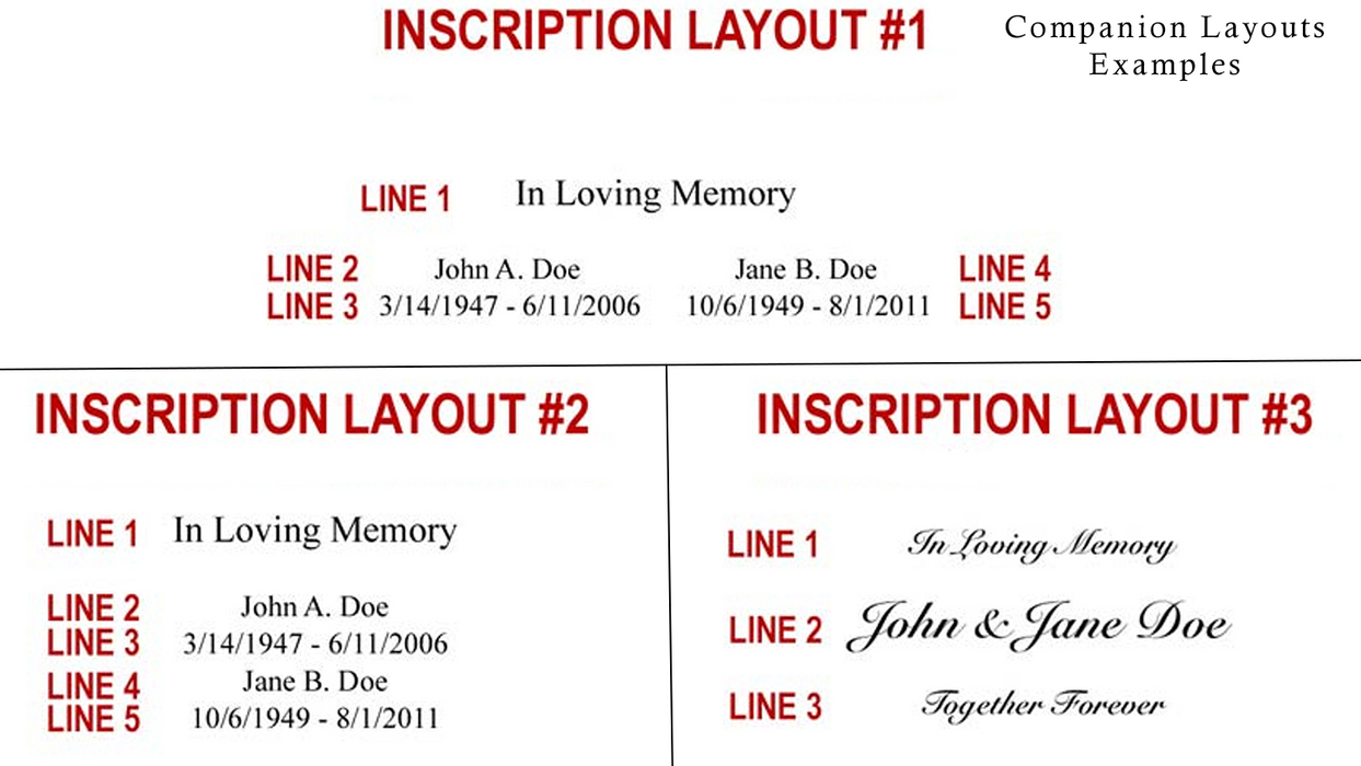 Companion Urn Layouts