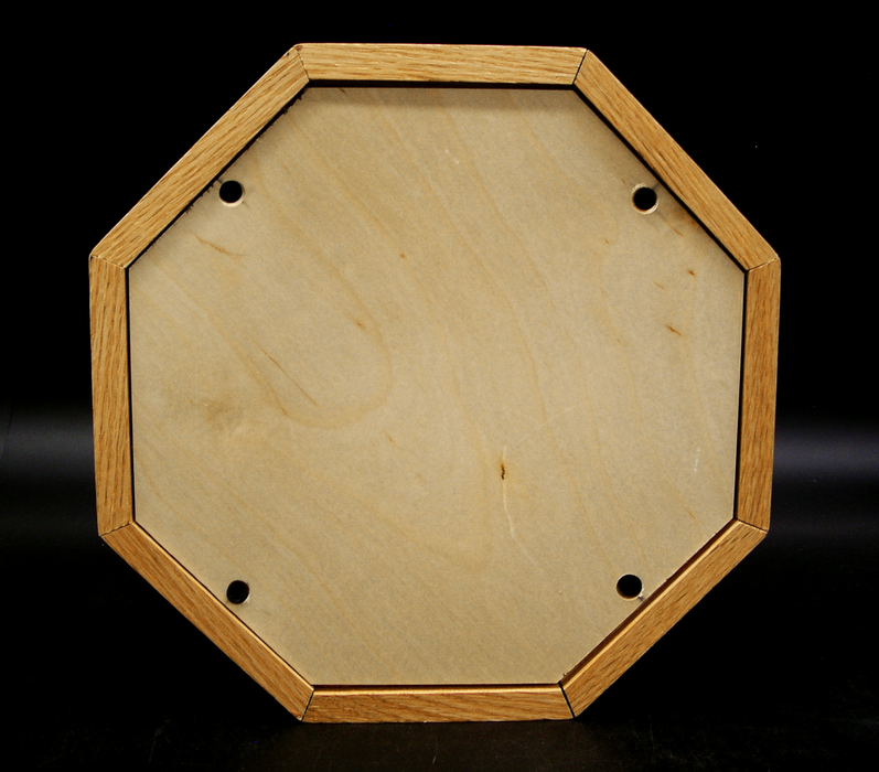 Bottom view of octagon oak