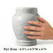 Luna - Carrara White Marble Urn - Pet Size