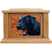 Full Rectangle Photo Framed Wooden Pet Urn - cherry
