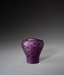 Keepsake Flared Hand Turned Wood Urn - Purple