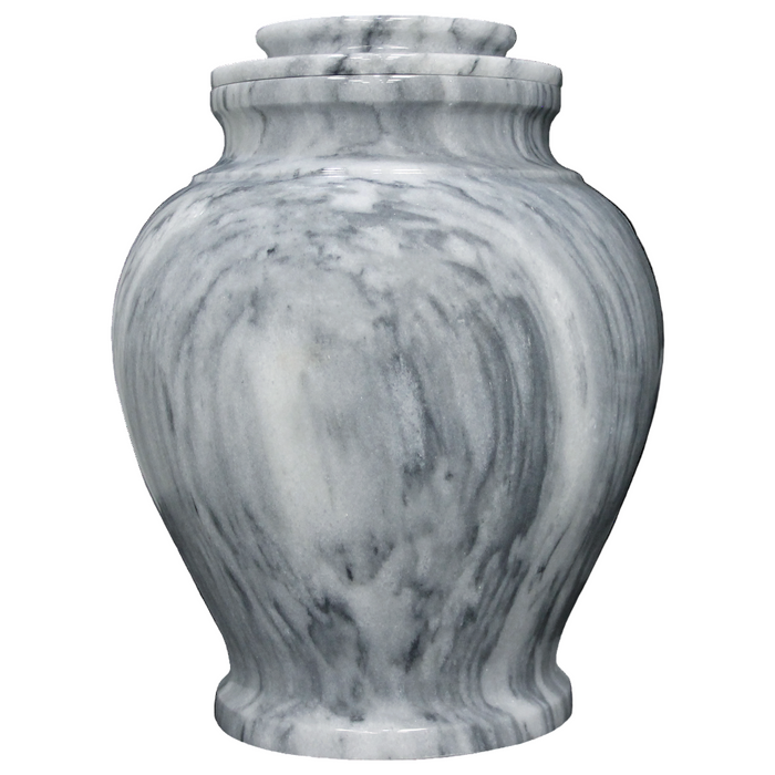 Serenity Cashmere Gray Marble Urn