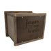 Handcrafted Vintage Wood Ultimate Companion Urn in Rustic Woodsman Finish - Standard Bottom Example