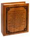 Bible Cremation Urn for Ashes - Mahogany Wood - Padre Nuestro