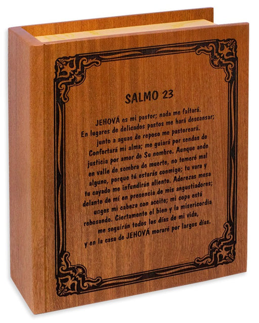 Bible Cremation Urn for Ashes - Mahogany Wood