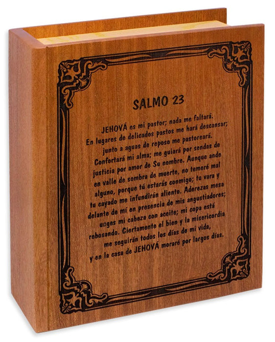 Bible Cremation Urn for Ashes - Mahogany Wood