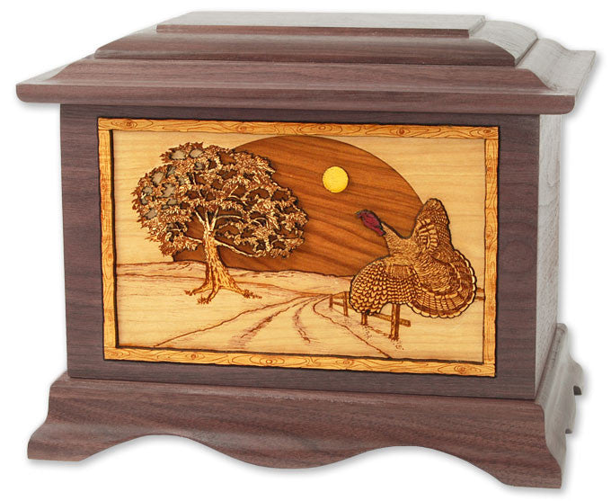 Heartland Turkey Cremation Urn - Walnut Wood