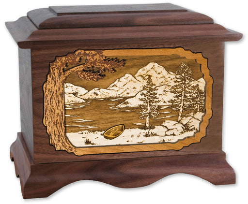 Mountain Lakes Urn - Walnut wood