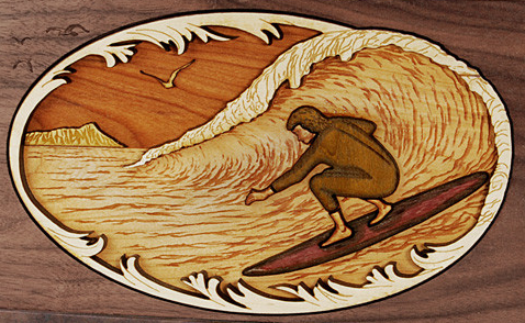 Urn Scene: Surfing Scene