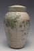 Forest Crackle Raku Ceramic Cremation Urn - No top Handel