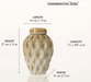 Size Dimensions Shown in the Light Sand Melange