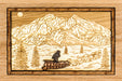 Dogsled & Mount McKinley Engraved Art