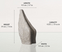 Keepsake Size Dimensions Shown in the Craquelure