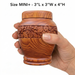 Anish - Hand-Carved Wood Urn - Mini +