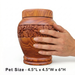 Anish - Hand-Carved Wood Urn - Pet Size