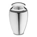 Art Deco Brass Cremation Urn in Silver - Adult