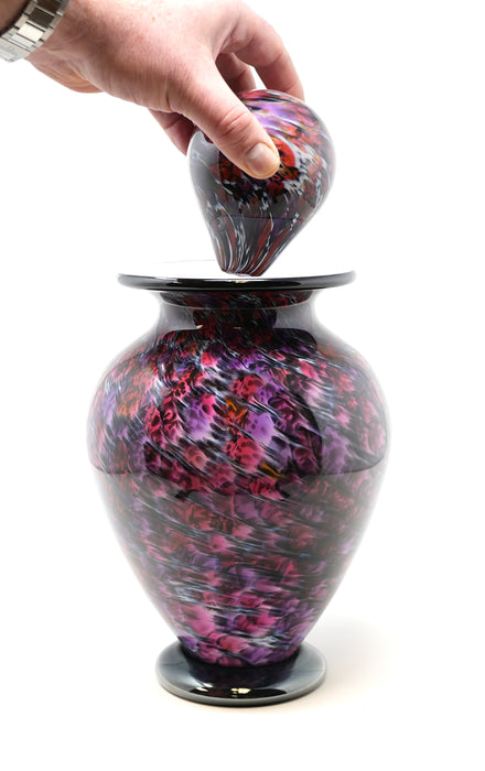 Atlantic Ruby Adult Urn with top opening lid