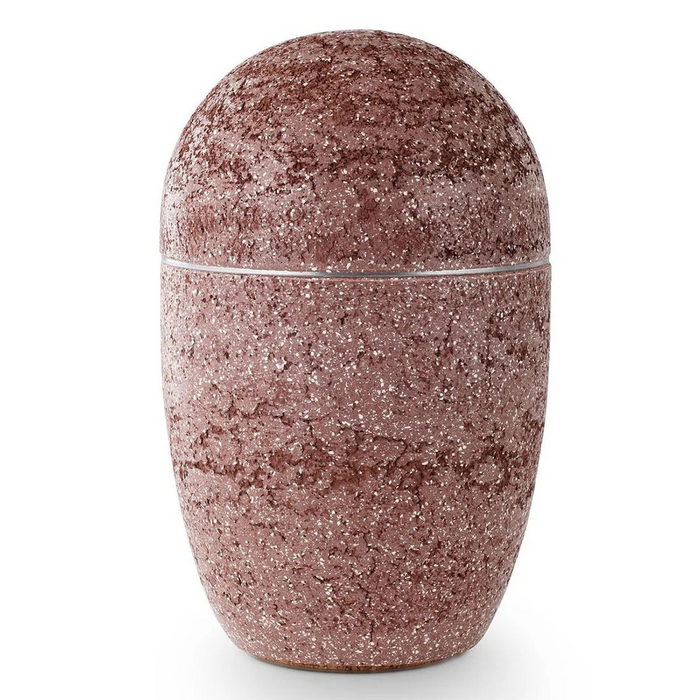 Atlantis Cast Ceramic Urn - Maroon