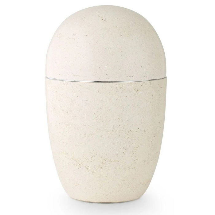Atlantis Cast Ceramic Urn - Shell (Off-white)