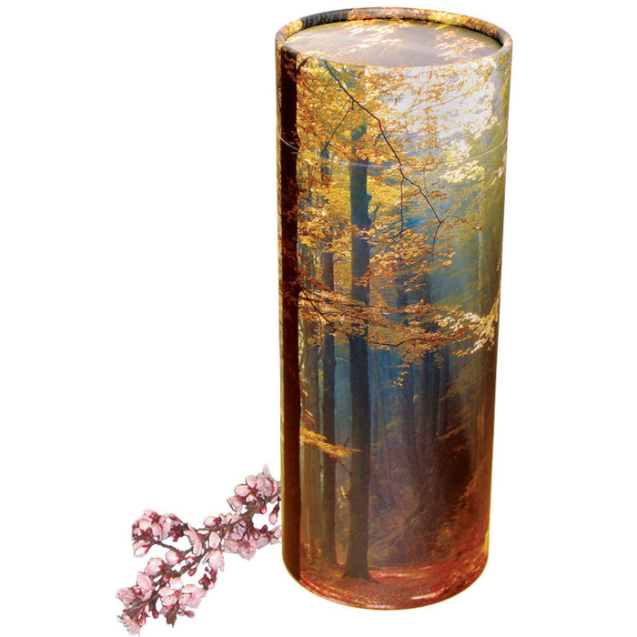 Autumn Woods Scattering Urn Tube