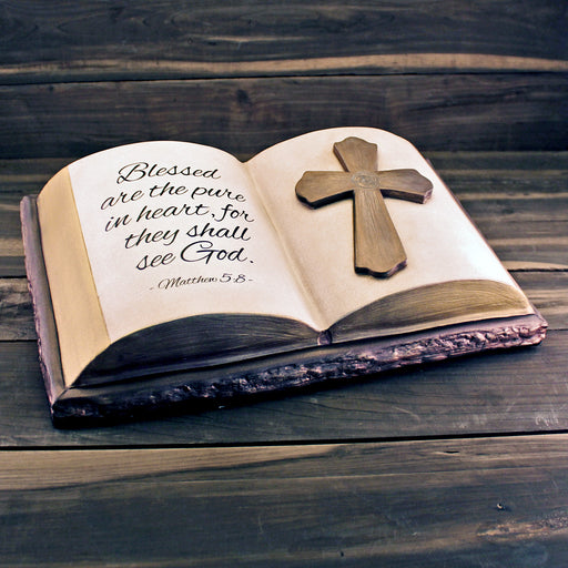 Handmade Ceramic Bible Cremation Urn