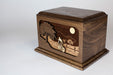 Bicycle Urn: 3-dimensional inlay art