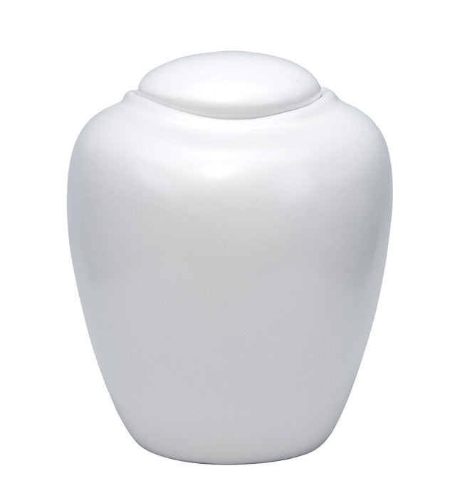 Sand & Gelatin Burial Urn - Pearl White