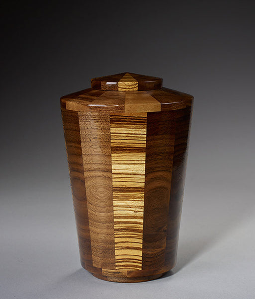 Small Size - Walnut & Zebrawood Urn
