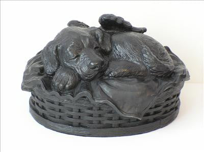 Dog Cremation Urn - Black