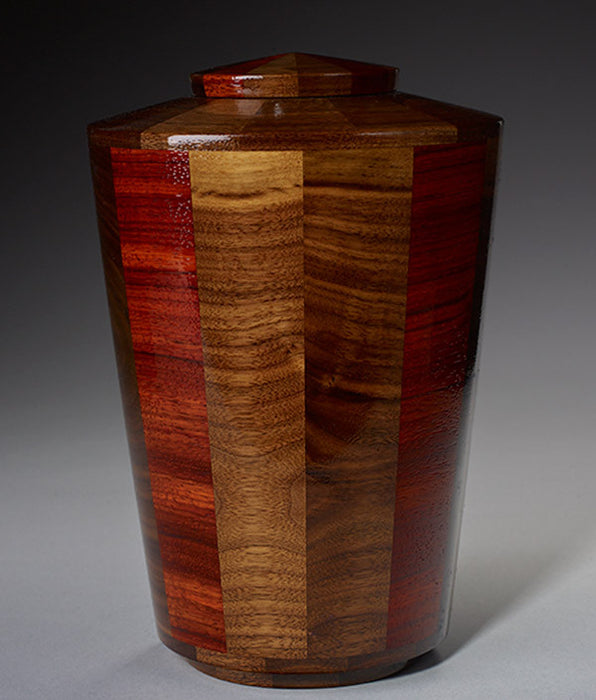 Standard (Large) Size - Walnut & Padauk Urn