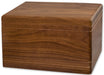 Boxwood Cremation Urn - Walnut Wood