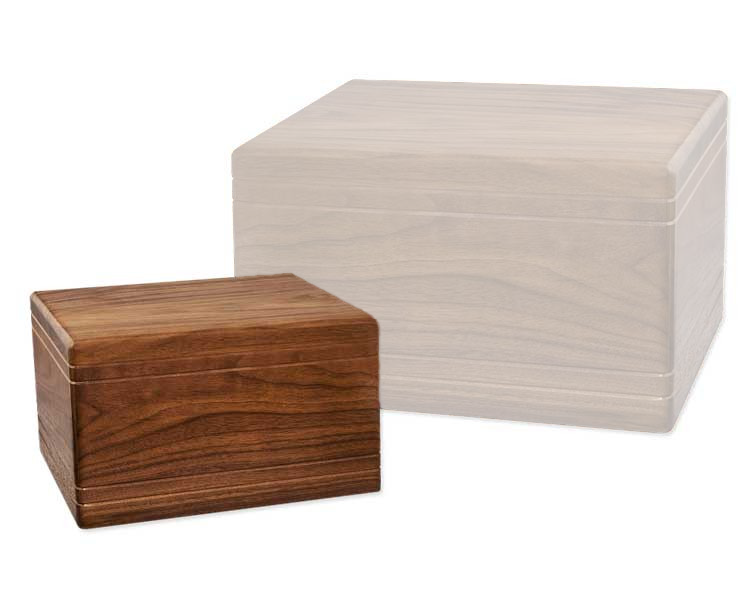 Boxwood Cremation Urn in Solid Hardwood