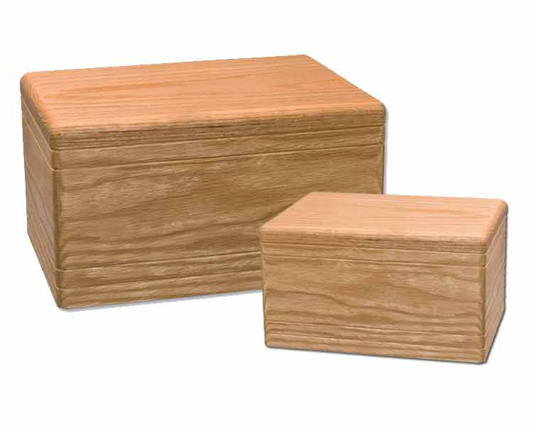 Boxwood Cremation Urn with Smaller Sharing Keepsake