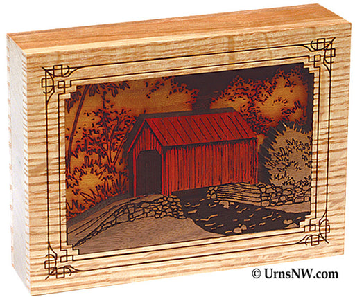 Covered Bridge Dimensional Keepsake Urn