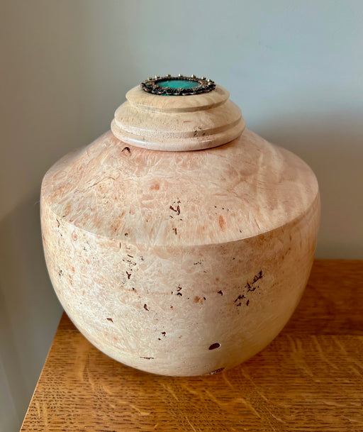 Burl Maple Hand Turned Urn 72