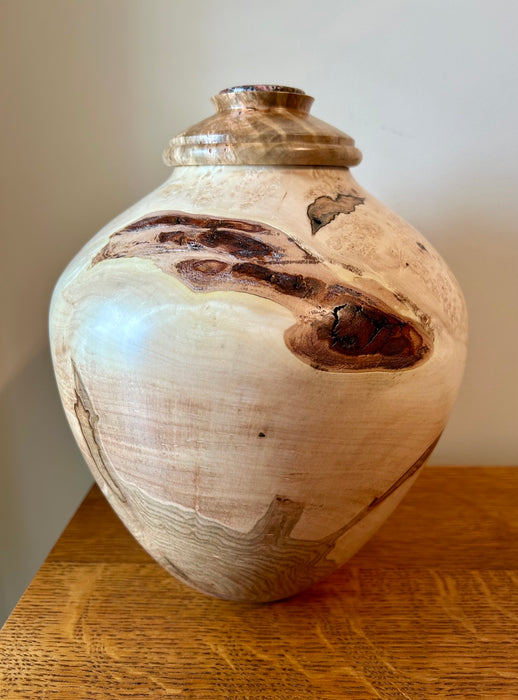 Burl Maple Hand Turned Urn 84