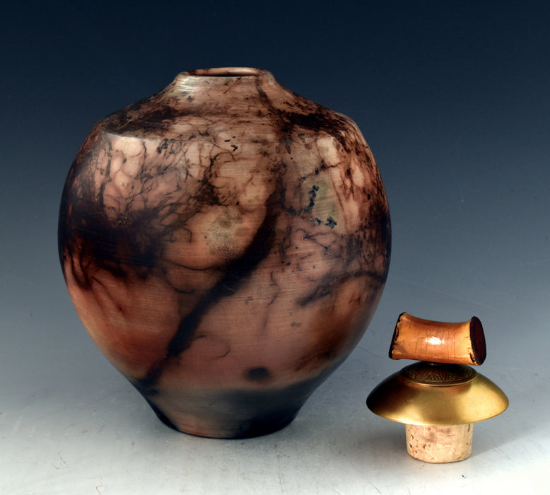 Saggar Burnished Fired Urn 231 - Top opening 