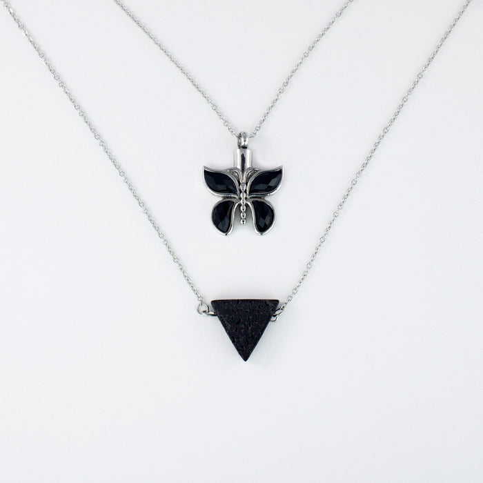 Butterfly Cremation Memorial Necklace