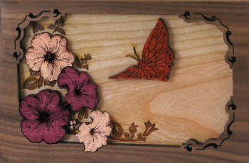 Urn Scene: Butterfly