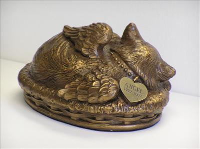Cat Cremation Urn - Personalized Tag