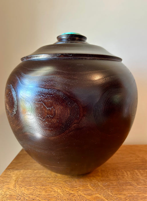 Catalpa Turned Urn 88 - angle 3