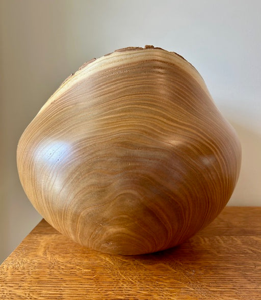 Catalpa Turned Urn with Natural Edge 79- angle 2