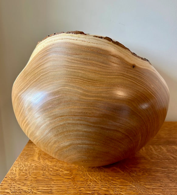 Catalpa Turned Urn with Natural Edge 79 - angle 4