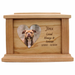 Side Heart Photo Framed Wooden Pet Urn - cherry