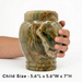 Silas - Multi-Green Onyx Marble Urn - Child Size