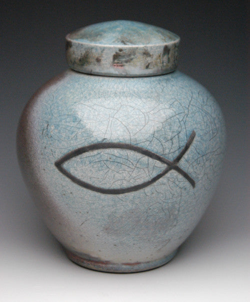 Christian Symbol Cremation Urn